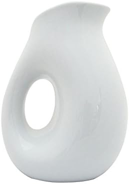 Large 20cm 42oz White Porcelain Pitcher Jug 1.2L