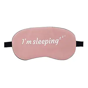 Jenna Cute Sleeping Eye Shade Mask Cover for Insomnia, Meditation, Puffy Eyes and Dark Circles Sleeping Pink