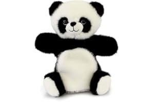 HISTOIRE D'OURS Histoire D’Ours - Marionnette Doudou Peluche Panda 24 cm – Collection Podcoll – Doudou Tactile à Animer pour Bébé – Peluche Interactive Douce – Idée Cadeau Naissance à Collectionner – HO3372