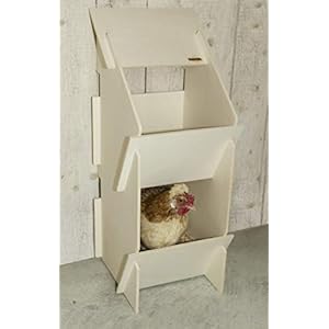 Kerbl 73005 - Nido per Gallina, in Legno, Non Montato, 30 x 35 x 83 cm