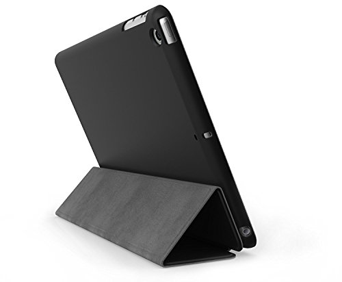 Khomo iPad 2, iPad 3, iPad 4 Retina Hülle Case Schwarze Gehäuse mit doppelten Schutz ultra dünn und leicht, Smart Cover – Dual Black - 3