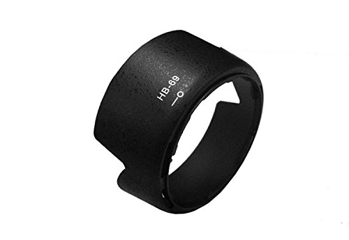 Pixtic - Pare-soleil HB-69 pour Nikon D90 D5100 D5200 D3000 D3100 D3200 NIKON AF-S DX NIKKOR 18-55mm f 3 5-5 6G VR II