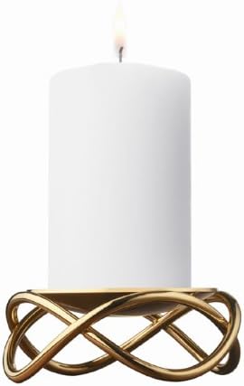 Georg JensenGlow Candleholder, Gold Plated Stainless Steel by Maria Berntsen