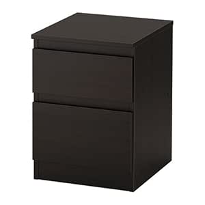 Ikea 2 Drawer Chest Black And Brown Amazon In Home Kitchen