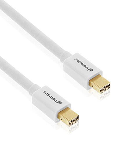 Fosmon (1,8m) Mini Displayport Kabel (Mini DP/mDP) | UL Zertifiziert | vergoldete Kontakte | 4K Resolution Bereit für PC & MAC / MAC, MacBook Pro, MacBookAir, Lenovo, uvm