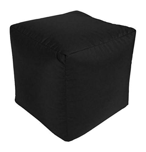 Beautiful Beanbags Black Outdoor Cube