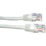 World of Data 20m White Network Cable Gigabit Lead / CAT5e (enhanced) / RJ45 / Ethernet/Patch/LAN/Router/Modem / 10/100