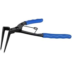 BELEY Pince à anneau cylindrique résistante pour enlever les anneaux internes, pince à courbure à 90 degrés avec long nez pour moto, voiture, camion