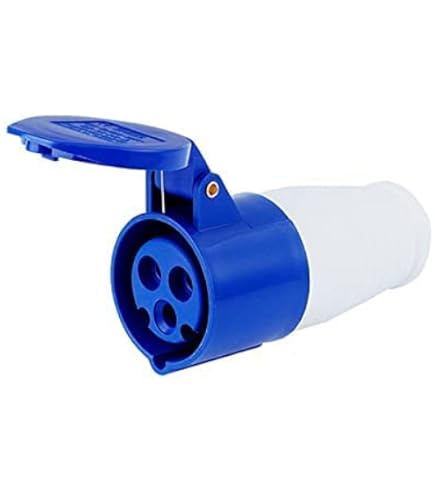 16amp 240v 2P E Ceeform Cable Mount Blue Male Plug. 3 Pole. PCE (013-6 - Foto 10
