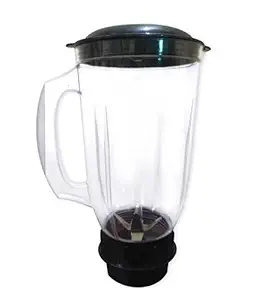 The Quasar Store Heavy Juice Jar Milkshake & Fruit Jar Mixer Juicer Jar (1500 ml) Black