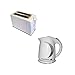 Produktbild swissluxx weiß Toaster und Wasserkocher