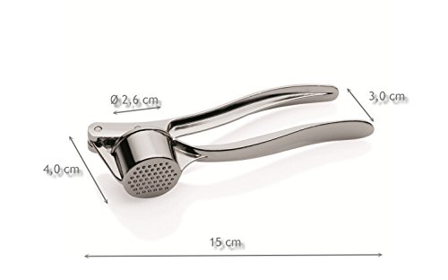 Kerafactum® – Knoblauchpresse Knoblauch Presse Knoblauchschneider – garlic press Edelstahl auch für Ingwer geeignet - 2