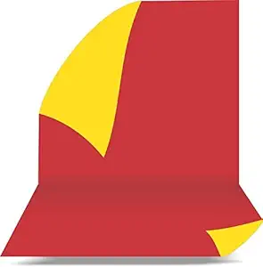 Boltove Red Yellow 8 x 12 ft Photography Backdrop Background, Chromakey 2-in-1 Backdrop Background Screen for Photo Video Studio