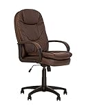 Bonn- Fauteuil DE Direction SYNCHRONE. Chaise DE Bureau Ergonomique PIVOTANTE, BASCULANTE .Multi-Position. ECO Cuir. (Marron)