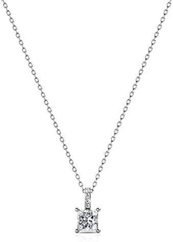 Women 18ct Platinum Plated Cubic Zirconia Pendant Necklace Gift for Women