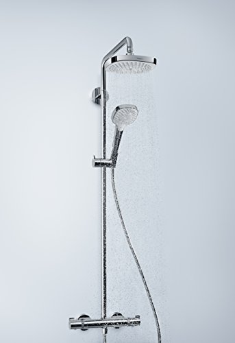 hansgrohe Croma Select E 180 Duschsystem mit Einhebelmischer, 4 Strahlarten, weiß/chrom - 2