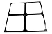 Produktbild Phobya Nova Lüfterblende 4x180mm - Black