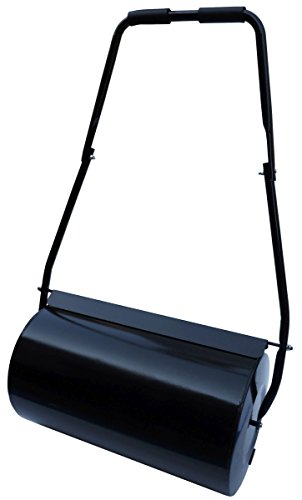 Preisvergleich Produktbild dirks-traumbad Rasenwalze befüllbar mit Wasser Gartenwalze Rasenroller Bodenwalze Garten mit Griff Boden Rasen Metall Walze Rolle Gras Schwarz