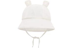 Nishine Gorra Ajustable para Bebé Gorro de Sol Niño Orejas de Dibujo Gorro de Playa Sombreros de Verano Gorra de Pescador para Bebé Niña Niño