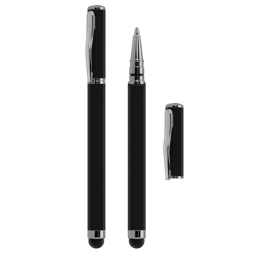 3in1 Set: kwmobile Hülle für Lenovo IdeaTab S6000 – Tabletcover Slim Case Tablet Schutzhülle – Smart Cover Tabletcase Schwarz + Folie, kristallklar + Stylus, Schwarz - 8