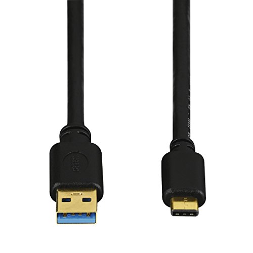 Hama USB C Kabel (Adapterkabel USB-Type-C-Stecker auf USB-3.1-A-Stecker) vergoldet, doppelt geschirmt, 1,80 m, schwarz - 3