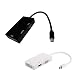 Produktbild Starmood 3-in-1 Mini Display Port auf DVI VGA HDMI TV Adapter Kabel für Apple IMAC Macbook Oberfläche Buch Surface pro 3/4 THINKPAD Schwarz
