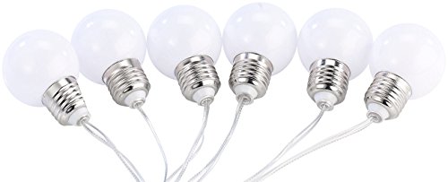 Lunartec Solar Lichterkette, 5 m, multicolor, 12 LEDs Glühbirnenform - 4