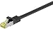 Produktbild Patchkabel S/FTP, m. CAT 7 Rohkabel, Schwarz, 15m, LSZH, RJ45 (CAT 6A) Stecker