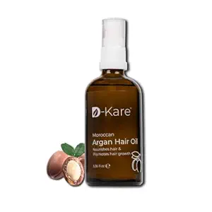 DKare Moroccan Argan Hair Oil Nourishes Hair & Promotes Hair Growth ||Ayurvedic Hair Oil-For Men & Women 100 ml