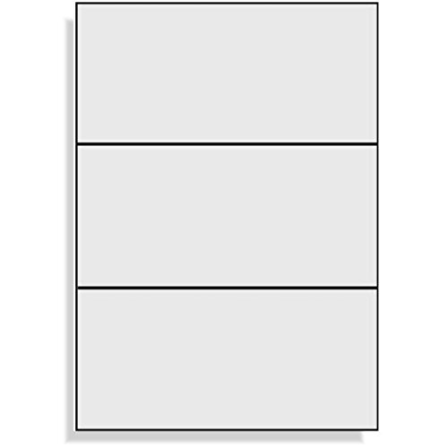 Universal etiquetas 210 x 99 mm color blanco 300 etiquetas adhesivas en
100 DIN A4 arco 3 x 1 210 x 99 autoadhesivo 4664