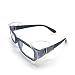 Produktbild CAREOR Brillenflügel, Anti-Rutsch auf klare Seitenschilder für Schutzbrille, Schutzbrille Flexible Seitenschilde- passend für kleine / mittlere / große Brillen (Einzel-Loch-4 PC-L)