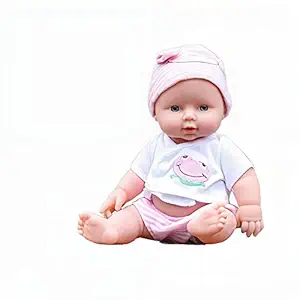 ANZAILALA Soft Silicon Baby Doll?Realistic Doll with Interesting Sounds for Girls Boys Babies.(Pink)