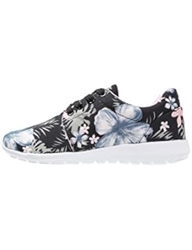 Anna Field Sneaker Damen Low in Weiß, Schwarz, Blau oder Bunt mit Muster - Turnschuh Frauen mit Blumenmuster,...