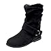 Produktbild Damen Schuhe,Malloom Mode Elegant Schuhe für Party, Freizeit Weinlese-Art-Frauen-Flache Booties-Weiche Schuhe stellten Füße Knöchel-Stiefel-Mittlere Stiefel