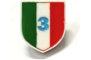 LIGUORO SHOP Pins Spilla Celebrativa Napoli Tricolore 3° Scudetto in PVC Campioni d'Italia Calcio Tifosi Spilletta