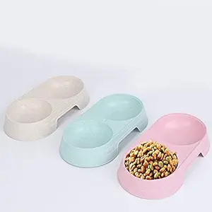 Ubersweet Imported Cat Food Bowl Wheat Straw Cat Feeding Bowl Cat Food Water Bowl for Cats Small Cat Food Feeder Dog Food Bowl Pet_139617