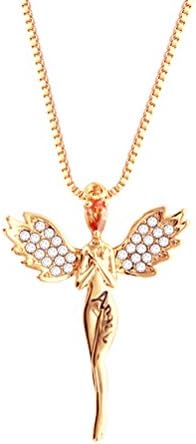 Angel Yparah Gold necklace - Swarovski crystals - women
