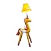 Produktbild Stoff Kunst Kinderzimmer Tier Stehlampe modernen minimalistischen Multicolor niedlichen Wohnzimmer Schlafzimmer Nachttisch Lampe (Farbe : Gelb)