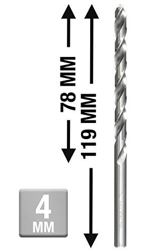 kwb HSS Metallbohrer Ø 4mm 217040 (extra lange Ausführung, DIN 340) - 2