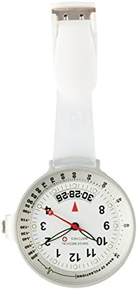 Fob Watch Swiss Medical Care Line Clear View Zilver + FREE engraving