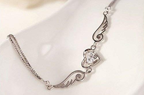 Mustbe Pulsera de Plata de Ley 925 chapada en Plata de Ley Maciza