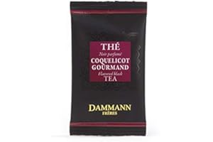 PASSERINI PASTICCERIA A MILANO DAL 1919 Dammann Coquelicot Gourmand - Thé noir aux arômes coquelicot et biscuit, 24 sachets cristal - Dammann Frères