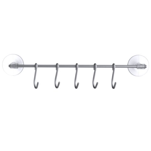 Preisvergleich Produktbild axentia 282465 Hakenleiste Trondheim Aluminium