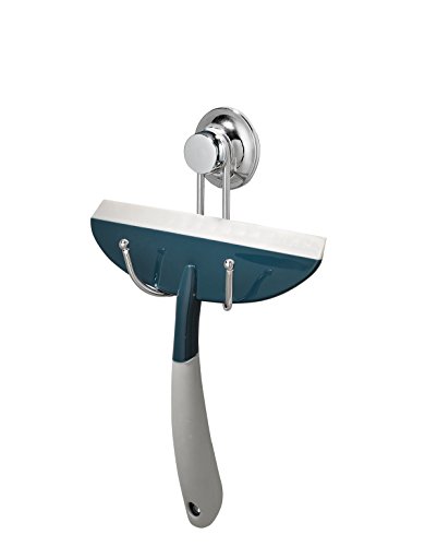 EverLoc EL-10258 Vakuumsystem - Nie wieder bohren! Fensterwischer mit Haken, Metall, chrom / kunststoff, 22.5 x 22 x 3cm