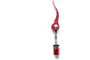 CARBONENMY Lot de 2 colliers de serrage rapide pour vélo - M6 x 50 mm - Rouge