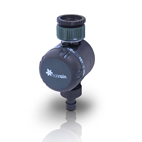 Natrain Temporizador de Riego Verde 8x6.5x15 cm Tempo