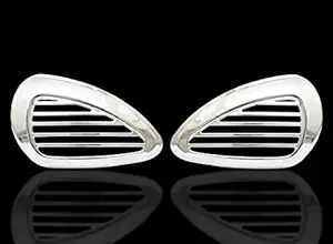 Pure Bullet Knee Tank Pad Bullet Silver PVC for Royal Enfield Classic 350/500CC