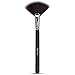 Nanshy Fan Makeup Brush Highlight Contour Bonzer Blush Powder Application (Onyx Black)