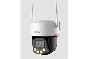 Dahua WizColor 5MP utomhus Wi-Fi PTZ kamera, 4K-upplösning, vägg- eller takmontering, kontroll via app IPC-PT2549DC1-SW-PV