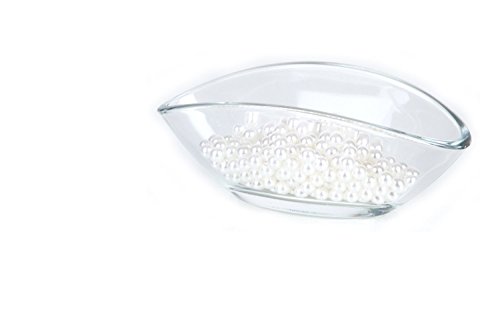 100 x Perlen 12mm ohne Loch!! – basteln Deko Dekoperlen Wachsperlen – Set Weiss - 2